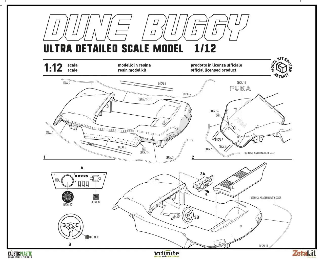 DUNE BUGGY MODEL KIT 1/12