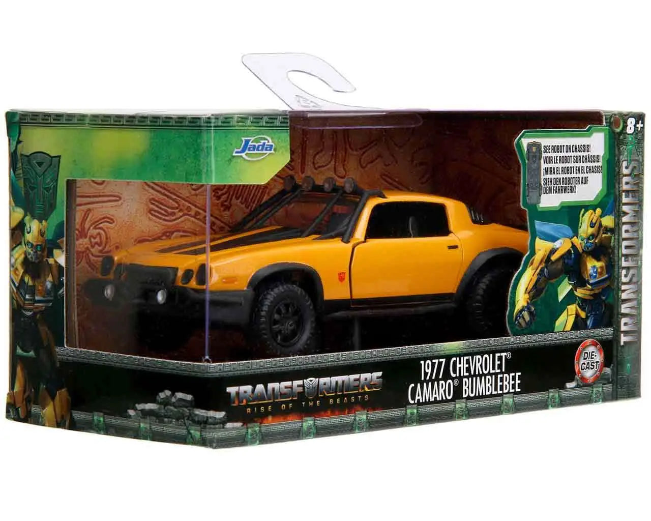 TRANSFORMERS RISE OF THE BEASTS 1977 BUMBLEBEE CHEVROLET CAMARO 1/32 DIE-CAST MODEL