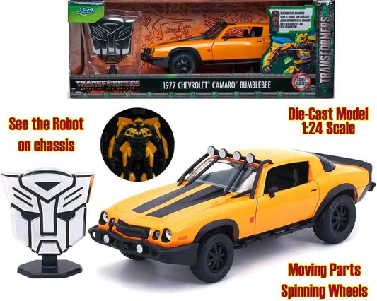 TRANSFORMERS RISE OF THE BEASTS 1977 CHEVROLET CAMARO BUMBLEBEE 1/24 DIE-CAST MODEL