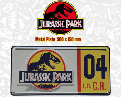 JURASSIC PARK - LICENSE PLATE OFFICIAL REPLICA