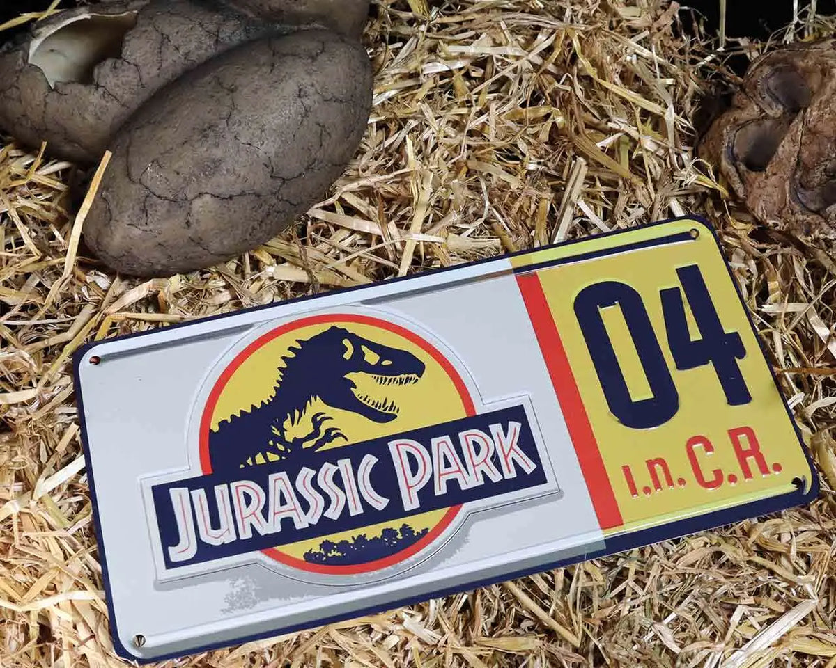 JURASSIC PARK - LICENSE PLATE OFFICIAL REPLICA