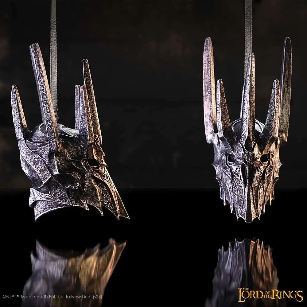 LORD OF THE RINGS HELM OF SAURON HANGING ORNAMENT