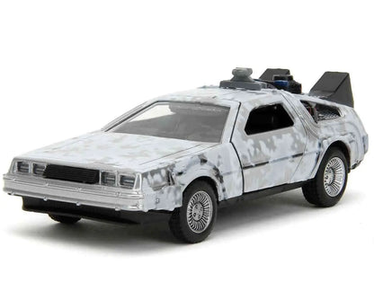 BACK TO THE FUTURE PART 1 1982 DELOREAN FROST EFFECT 1/32 DIE CAST MODEL VARIANT LIMITED EDITION