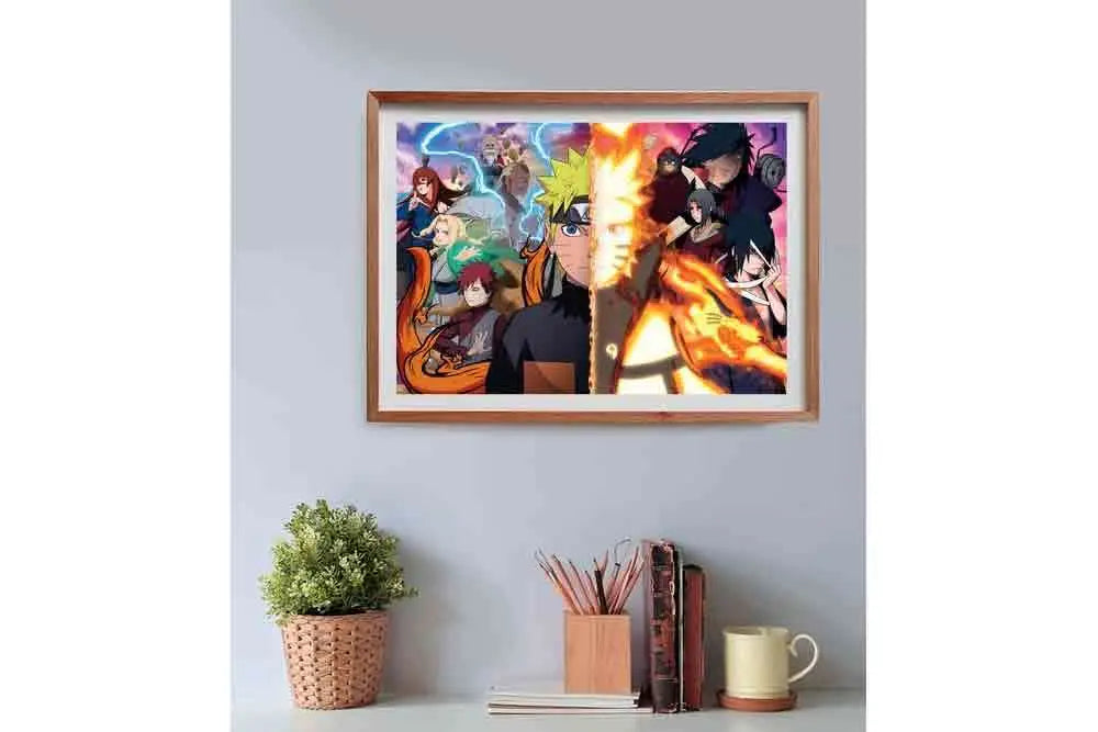 NARUTO FIRE ANIME PUZZLE COLLECTION CUBE BOX PUZZLE 500 PCS