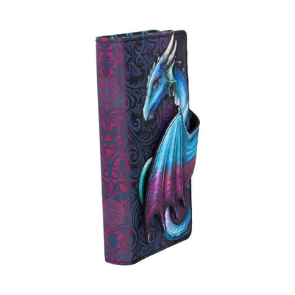 DRAGON TAKE FLIGHT BLUE EMBOSSED WALLET