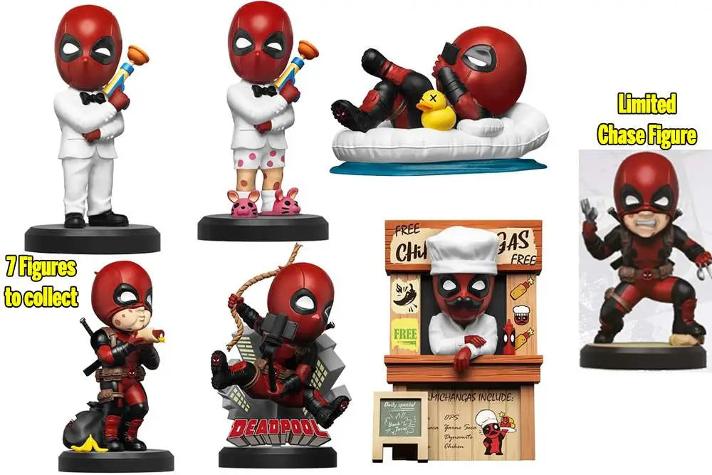 DEADPOOL HERO BOX ACTION HERO SERIES MINI FIGURE BLIND BOX (6)