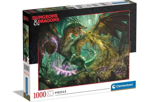 DUNGEONS & DRAGONS THE HUNT FOR THE GREEN DRAGON GAMING COLLECTION JIGASAW PUZZLE 1000 PCS