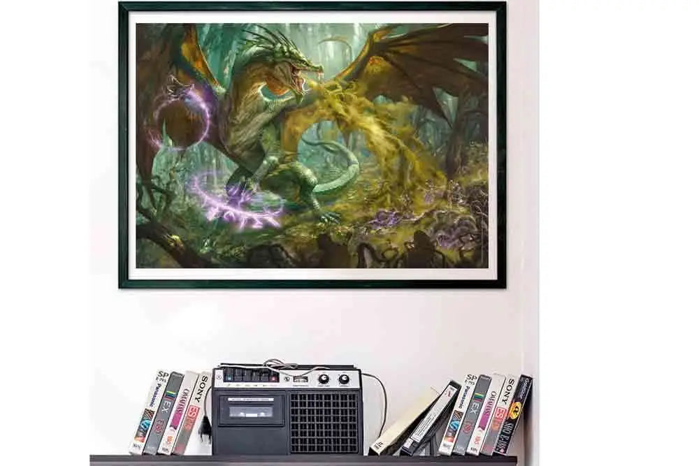 DUNGEONS & DRAGONS THE HUNT FOR THE GREEN DRAGON GAMING COLLECTION JIGASAW PUZZLE 1000 PCS