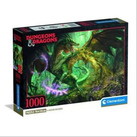 DUNGEONS & DRAGONS THE HUNT FOR THE GREEN DRAGON GAMING COLLECTION JIGASAW PUZZLE 1000 PCS