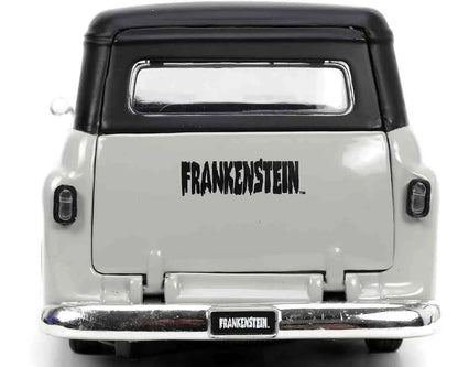 UNIVERSAL MONSTER 1957 CHEVY SUBURBAN & FRANKENSTEIN 1/24 DIE-CAST MODEL
