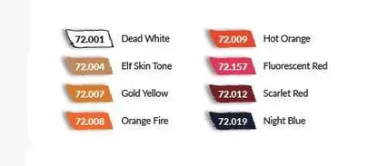 GAME COLOR SET 72196 FIRE DRAGONS