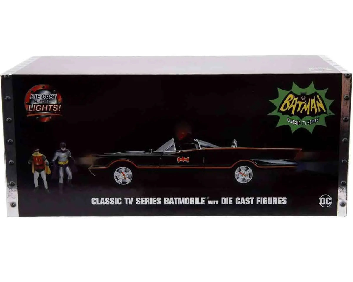BATMAN 1966 BATMOBILE BATMAN & ROBIN DIE CAST MODEL 1/18 LIMITED EDITION