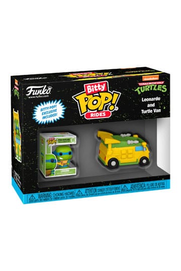 Tartarughe Ninja Teenage Mutant Turtles Bitty Pop Rides Leonardo Van 2,5 cm