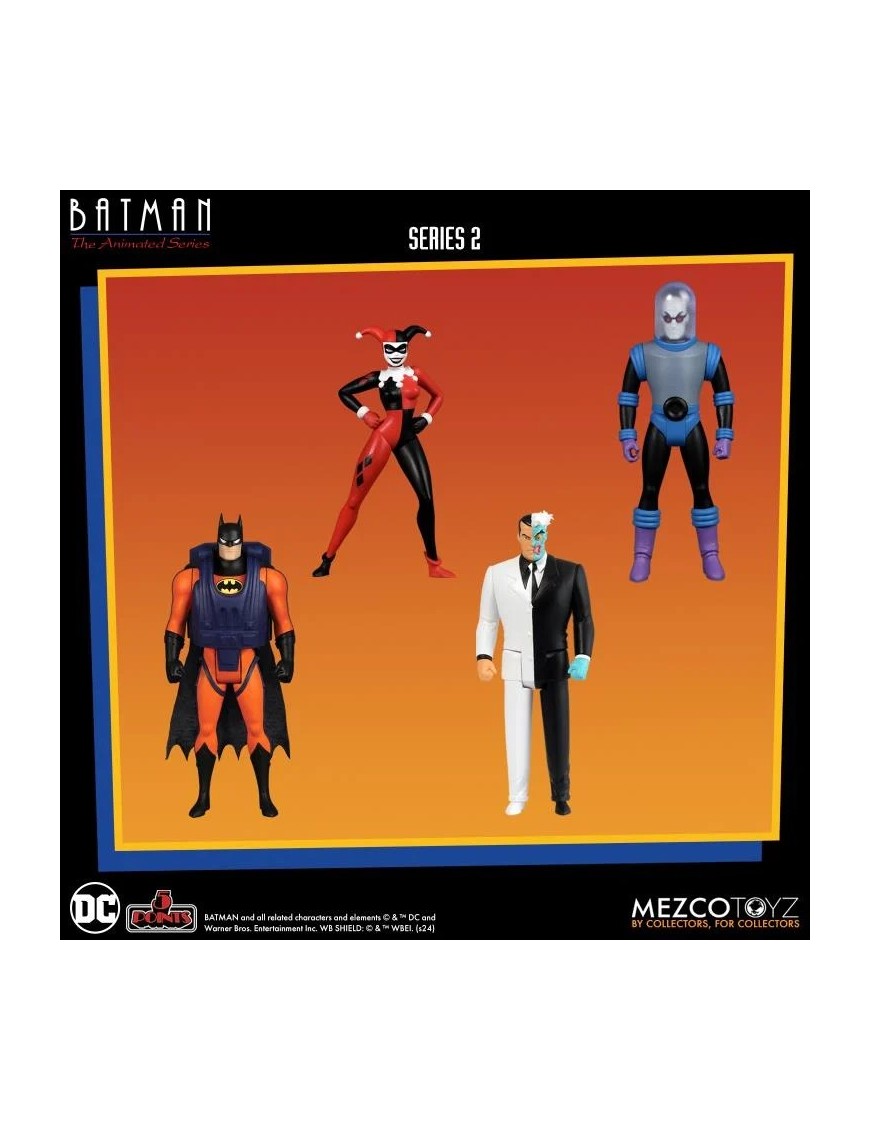 Mezco Batman The Animated Series 5 Points Action Figures Vol.2 Deluxe Box Set