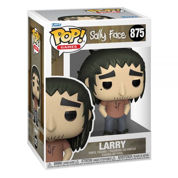 Sally Face POP! Games Larry.  Il Pop è una  figura in vinile viene fornita in una scatola trasparente grazie alla quale è possibile ammirarla! E Alta circa 9 cm.