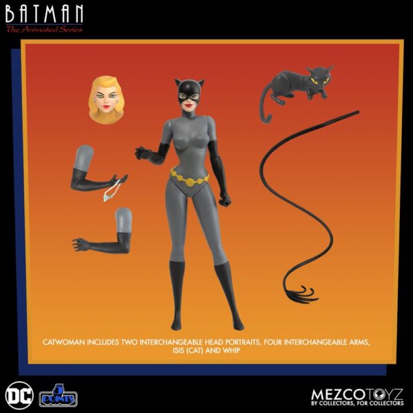 Batman Action Figure Serie Animata 5 Points Batman Robin Joker Catwoman 9 cm Nerd Stark