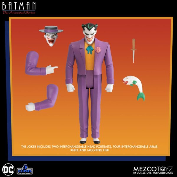 Batman Action Figure Serie Animata 5 Points Batman Robin Joker Catwoman 9 cm Nerd Stark