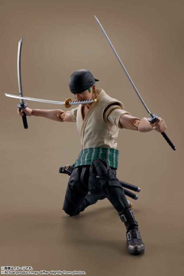 One Piece Netflix Roronoa Zoro Action Figure Bandai 14,50 cm Nerd Stark