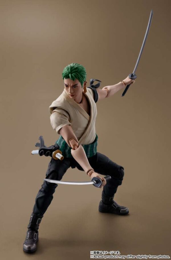 One Piece Netflix Roronoa Zoro Action Figure Bandai 14,50 cm Nerd Stark