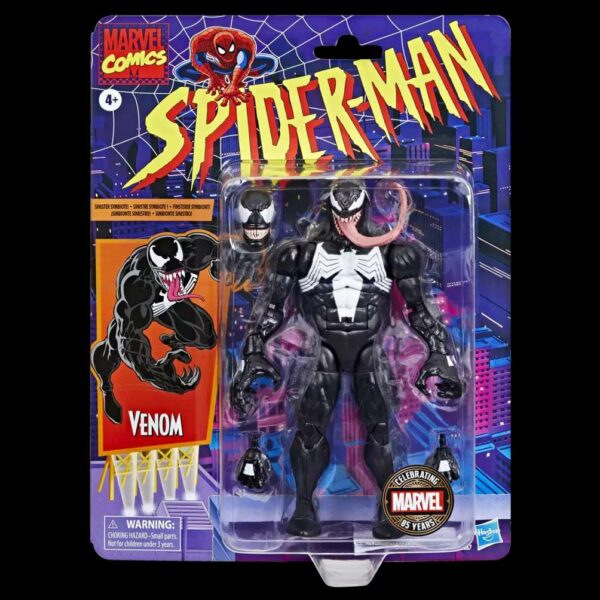 Marvel Legends Vintage Spider Man Venom Action Figure 15 cm Hasbro Nerd Stark